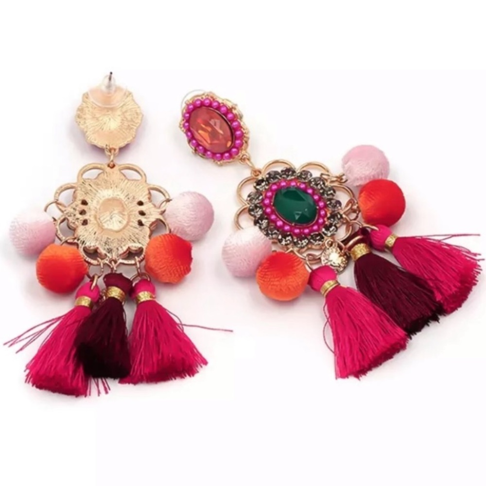 🔹New🔹Caribbean Crystal Statement Earrings